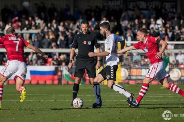Leigh Doughty in action in the National League last season