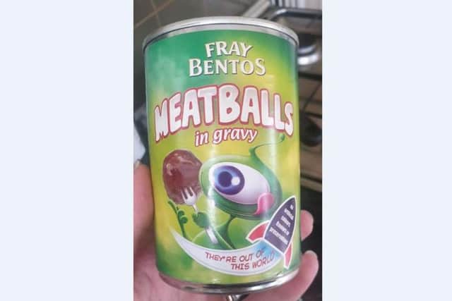 The plastic was found in these Fray Bentos Meatballs.