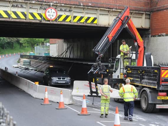 Devonshire Road saw major disruption last year when work was carried out on the railway bridge