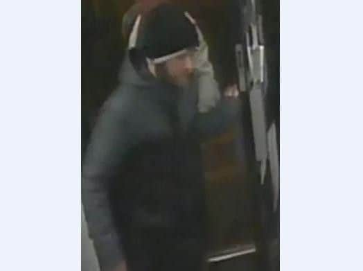 A CCTV image of the man a police want to speak to.