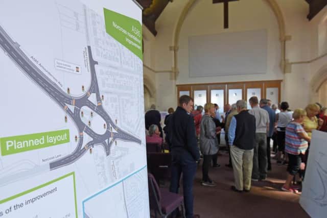The plans for traffic lights on the Norcross Roundabout are revealed to the public