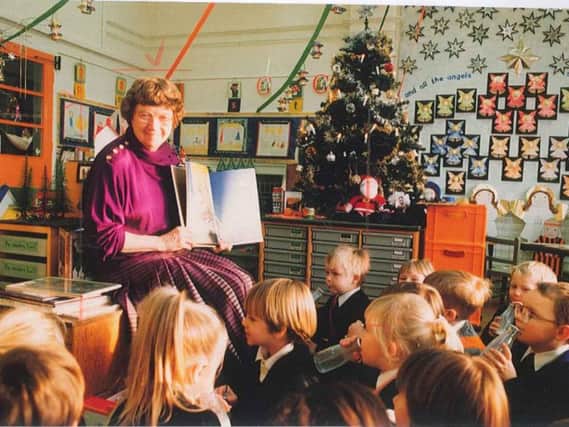 Pamela Tickle in her teaching days at Stanley School