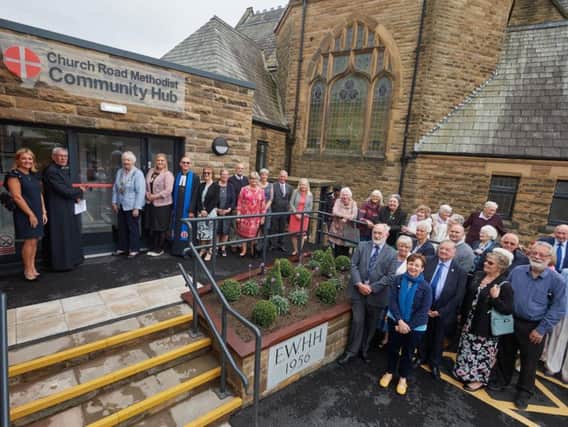 Members of the congregation and invited guests at the opening of the community Hub at the Church Road Methodist Church in St Annes