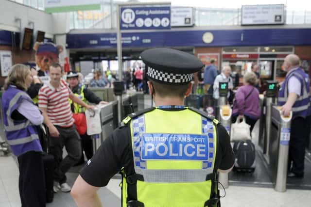 British Transport Police at Blackpool Station