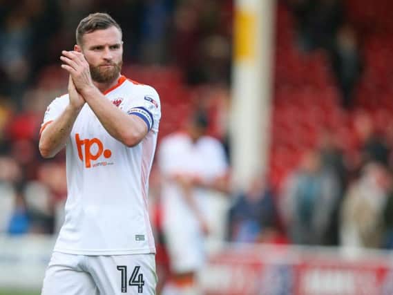 Jimmy Ryan appears to have played his last game for Blackpool