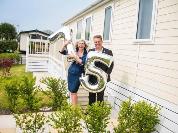 Partington's Holiday Parks is celebrating its 75th year. Pictured are Chief executive officers Andrea Challis and Robert Kearsley