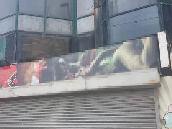 The graphic image was removed following a complaint to the council