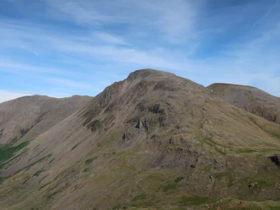 Scafell Pike, the highest of the Wainwrights Peaks