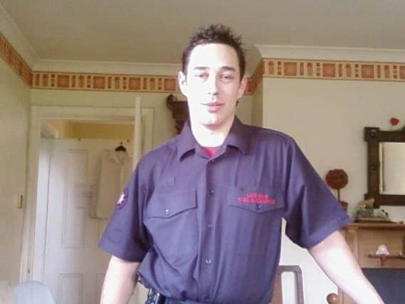 Geoff Sackville-Wiggins in his uniform before his accident