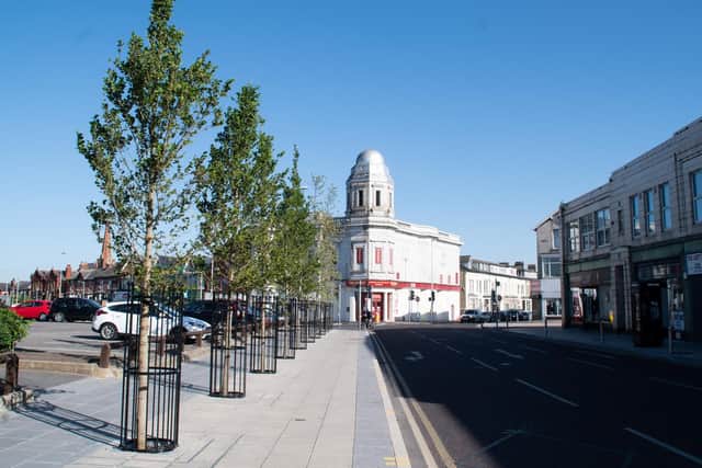 The 10 new trees along Cookson Street in Blackpool