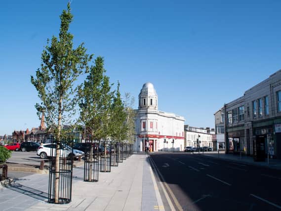 The 10 new trees along Cookson Street in Blackpool