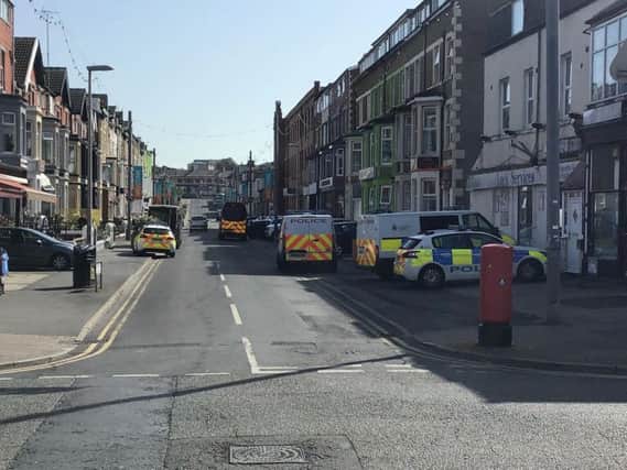 Police activity on Charnley Road this morning. Picture by Coun Walsh