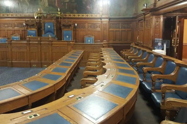 Blackpool's council chamber