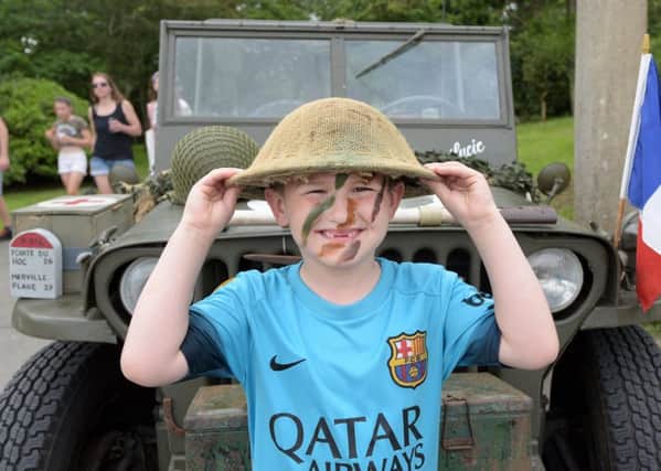 Photo: David Hurst
6 year old Freddie Lester from Blackpool at the Armed Forces Day held in Stanley Park, Blackpool.