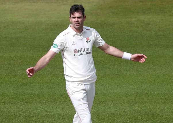 James Anderson was among the wickets for Lancashire Picture: Getty Images