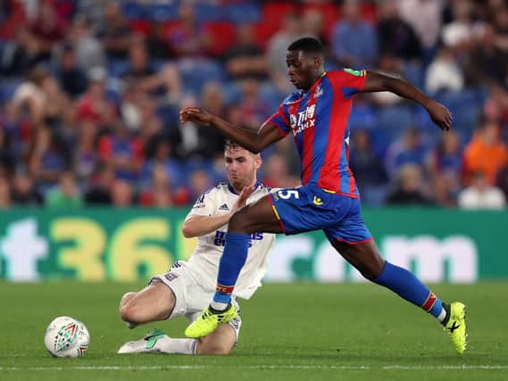 Sullay Kaikai in action for Crystal Palace in the Carabao Cup in 2017