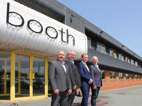 The new board at Booth Dispensers of Blackpool which has undergone a management buyout are Mark Williams, Daniel Hatton, Tony Mckee and Mark Richardson