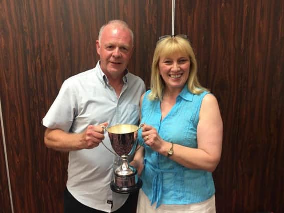 Christine was presented with her award by Jacqui Forsters partner Peter Baker