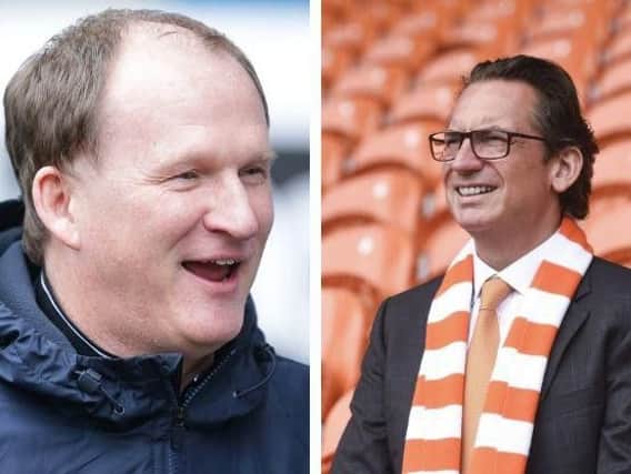 The two Simon's! Sadler, right, has appointed Grayson as Blackpool's new boss