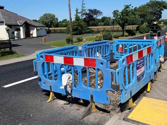 United Utilities dug up part of the A588 in Hambleton - less than 24 hours after it had been resurfaced as part of a 217,000 scheme by Lancashire County Council