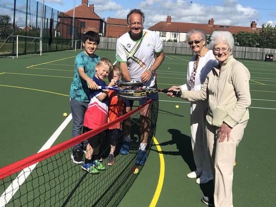 Steve Riley is offering community tennis sessions for all ages on the redeveloped courts at Highfield Leadership Academy