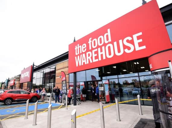 The Food Warehouse opened its doors at 9am.