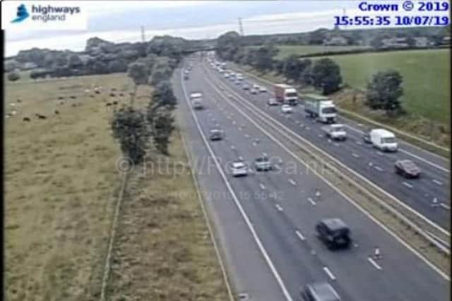 There are significant delays on the M55 eastbound.