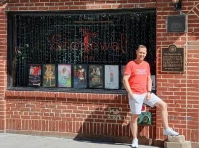 Ian made sure to visit the Stonewall Bar - 50 years after the riots that made it famous.