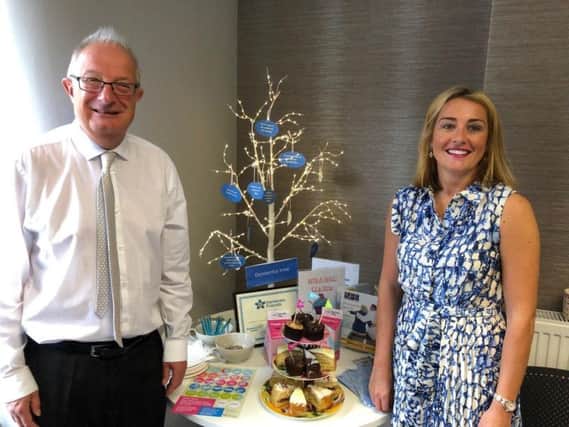 Wills, trusts and LPA specialists Chris Mathews and Zoe Fleming hosted a week-long National Cupcake Day fundraiser for The Alzheimers Society at Vincents Solicitors office in Park Street, Lytham