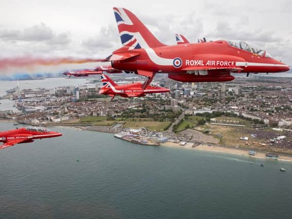 The Red Arrows fly the BAE Systems-built Hawk