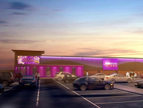 An artists impression of how the new bingo hall will look