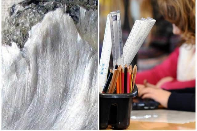 Asbestos was banned in the UK in 1999, but was routinely used to construct school buildings between 1940 and 1970.