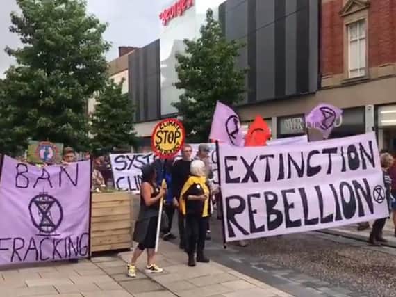 The Extinction Rebellion Preston protest down Fishergate (JPIMedia)