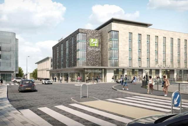 An image showing how the Holiday Inn will look
