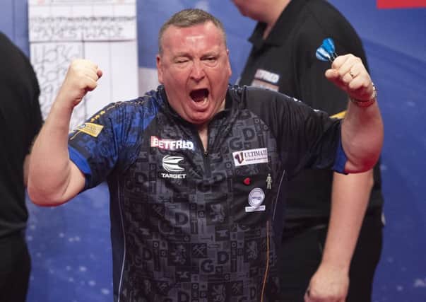 Glen Durrant continued his fine tournament with victory over James Wade      Picture: Lawrence Lustig/PDC