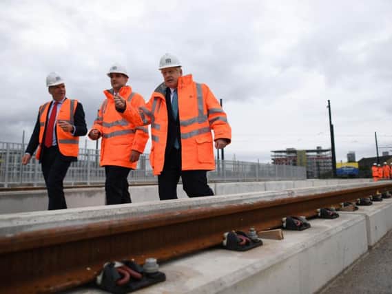 Prime Minister Boris Johnson has vowed to fund a new rail line from Manchester to Leeds, which he said will improve transport links across the North