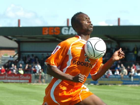Bean in action for the Seasiders during a pre-season friendly at Fleetwood