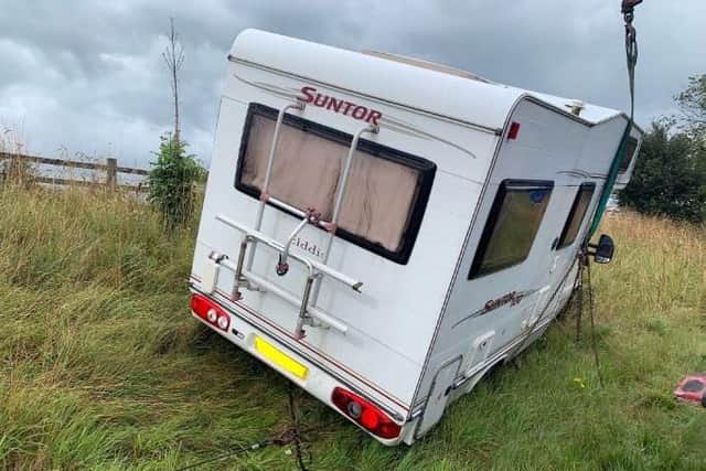 Police chased the stolen motorhome along the M55.