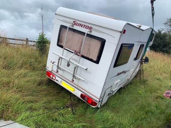 Police chased the stolen motorhome along the M55.