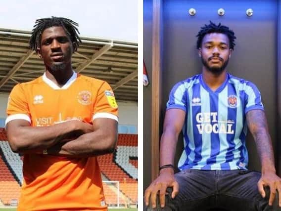 Bushiri, left, and Nuttall have both made the move to Bloomfield Road