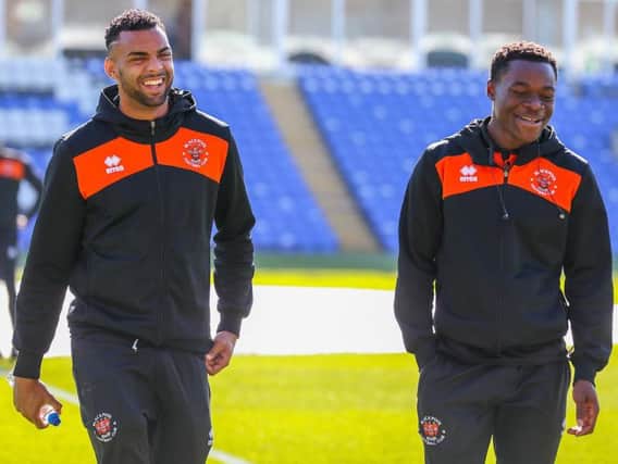 Bola, right, has left Bloomfield Road while Tilt looks set to stay