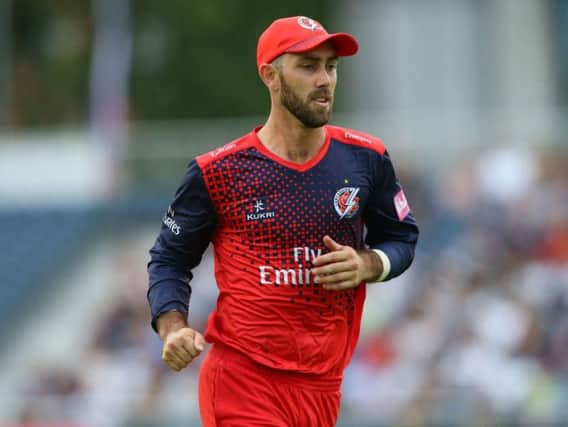 Lancashire man of the match Glenn Maxwell  Picture: GETTY IMAGES