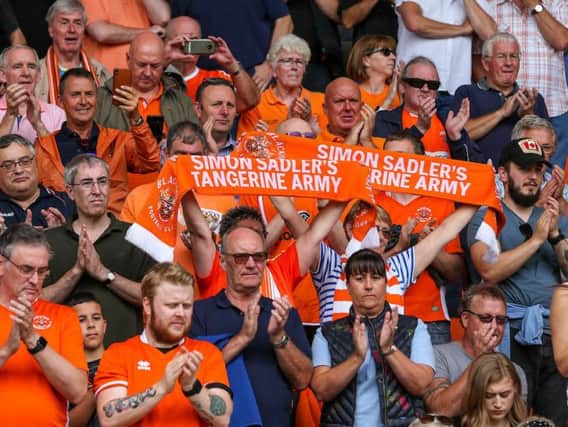 Blackpool fans were in fine voice