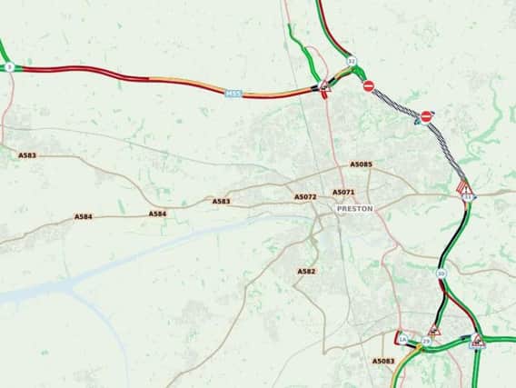The M6 has been closed in both directions this morning.