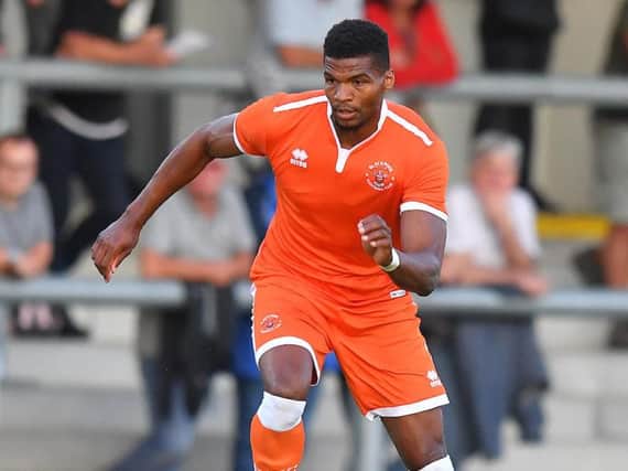 Michael Nottingham headed Blackpool level in the second half