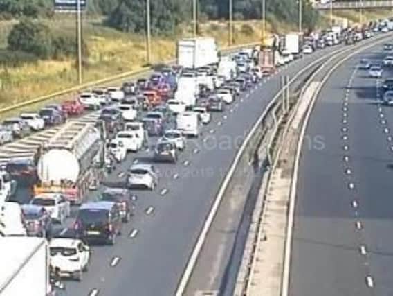 Severe delays south of junction 32 of the M6