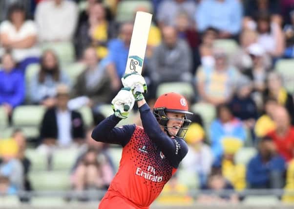 Keaton Jennings added a century partnership with Glenn Maxwell    Picture: Getty Images