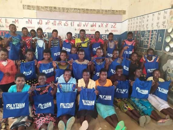 The female pupils at Mteza school, Malawi were overjoyed to receive their new bags from Blackpool and Fylde college and the former Lytham sixth form pupils. 
Credit: Sarah Parsloe.