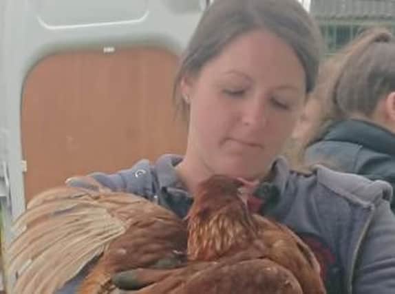 Shelly Jagger, from Anchorsholme, has helped rescue over 6,000 hens since 2018.