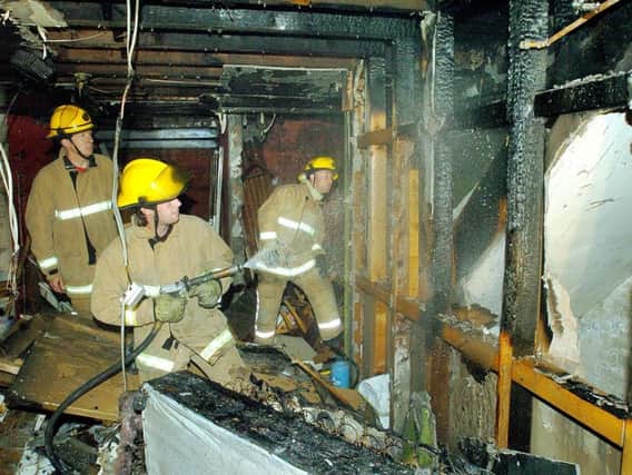 The property was badly damaged in a fire in 2004